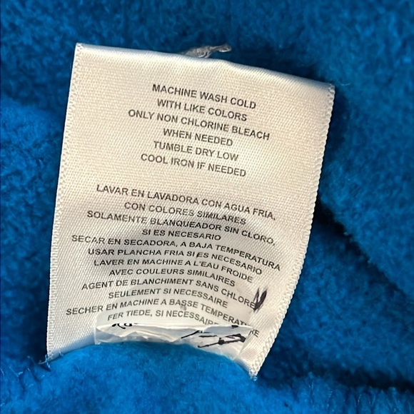 Zoo York Zip-Up Hoodie Sweatshirt Embroidered Blue/Black Long Sleeve Skate XL/20 - Picture 11 of 11